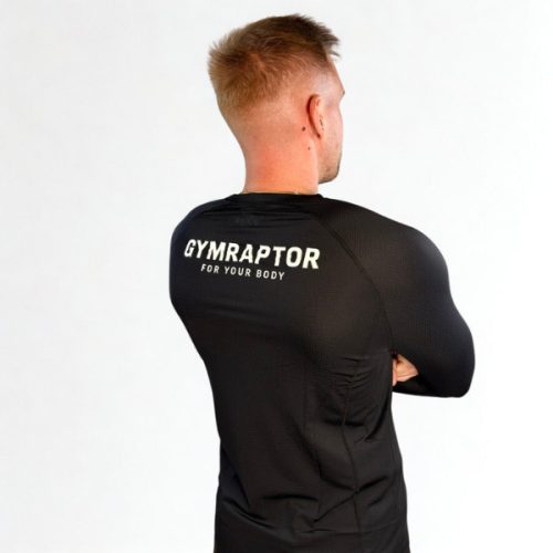 GymRaptor ShadowFlex Basic Black Hosszú ujjú felső