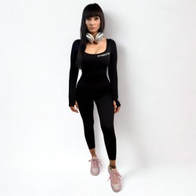 GymRaptor PantherMotion Basic Black Női overál